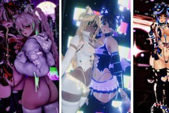 do vrchat avatar commission anime vrc avatar furry nsfw 3d model vr character