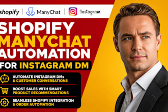 build shopify manychat automation for instagram dm sales