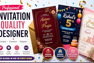 design birthday invitation wedding invitation greeting card party invitation