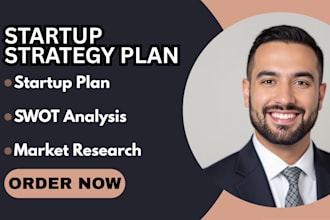 write a business plan with swot and market research for startups