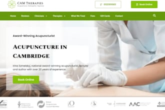 design wix acupuncture website holistic health chinese medicine website