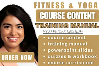 create professional yoga course content, ebooks, and training manuals