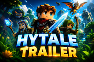 create professional hytale trailer for your server map with cinematic editing