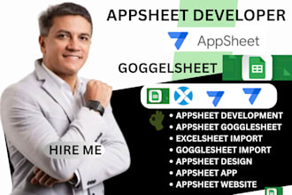 fix bugs on appsheet,  appsheet gogglesheet and provide expert support