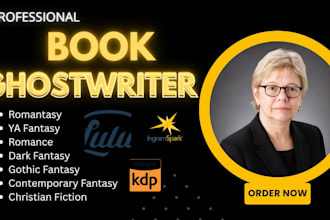 ghostwrite your romance book romantasy ya fantasy novel fiction as a ghostwriter