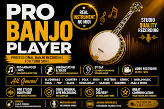 play banjo on recording of any genre