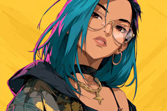 draw any sfw character in anime style