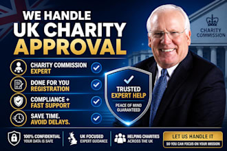 handle UK charity registration approval with charity commission