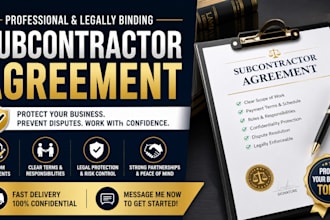 create subcontractor agreement with clear terms to avoid risks and conflicts