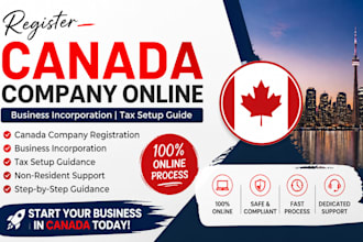 register canada company online business incorporation tax setup guide