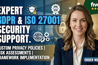 provide gdpr compliant iso27001 nist framework cis control data security support
