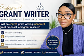 do church grant writing, nonprofit grant proposal, and grant research