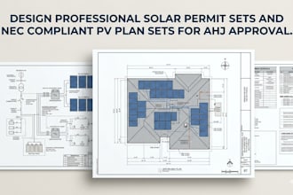 design professional solar permit sets nec compliant pv plan for ahj approval