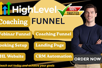 build highlevel coaching funnel ghl webinar system gohighlevel automation