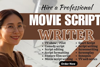 proofread, rewrite, script enhancement movie script formatting, improve dialogue