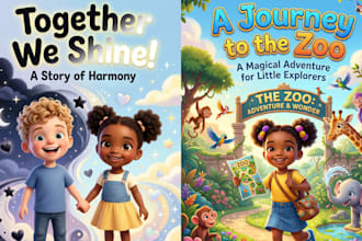 create professional children book illustration for your picture book