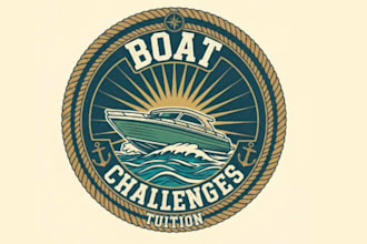 do modern marine, boat, yacht, shipping logo