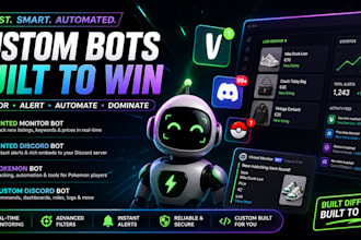 build discord vinted bot, vinted label bot, vinted scalping bot, monitor bot