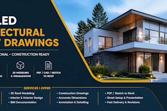 create detailed architectural and revit drawing