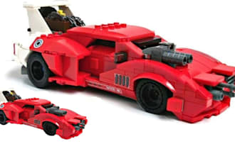 design advanced lego car moc, ship, toy, truck with high detail and instructions