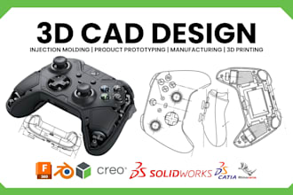 solidworks 3d cad design silicone injection mold dfm industrial product modeling