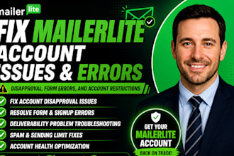 fix mailerlite account disapproval mailerlite form eror issues