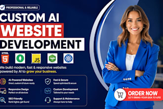 develop ai website, ai chatbot, ai web application, ai website development