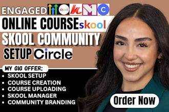 setup skool online community circle so build skool membership skool online cours