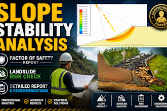 do slope stability analysis factor of safety calculation and geotechnical report