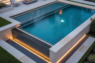 craft backyard pool designs with refined modern layouts
