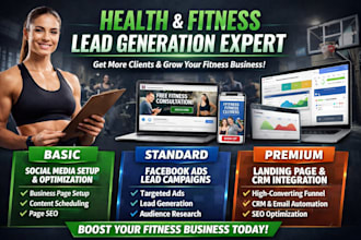 generate targeted health and fitness leads for gyms, personal trainers