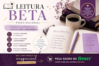 vou fazer leitura beta detalhada do seu livro