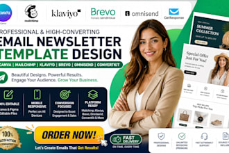 canva brevo ominisend figma editable newsletter template flyer design converkit
