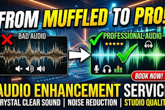 restore poor audio to crystal clear professional quality