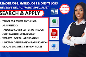 do job search and apply 1000 jobs ats cv writing resume design cv, job search