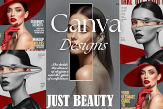 design canva template brochure magazine ads product catalogue canva magazine ads