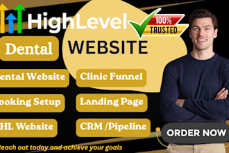 create gohighlevel dental clinic website ghl funnel ghl appointment booking