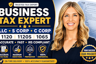 file llc s corp c corp tax return 1120 1120s 1065 k1 business tax filing