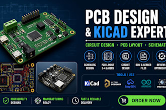 do pcb design, kicad, pcb layout, circuit design, altium and schematic design