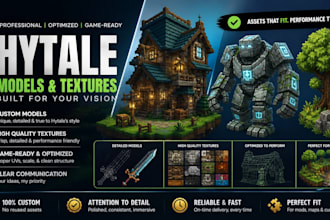 create models and textures for hytale