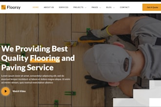 build squarespace epoxy flooring website wix tile hardwood contractor website