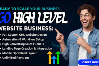 design gohighlevel sales funnel, ghl landing page, ghl crm automation expert