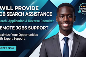 job search assistance search application reverse recruiter remote jobs support