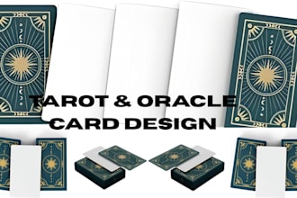 create tarot and oracle card designs with premium dark art illustration