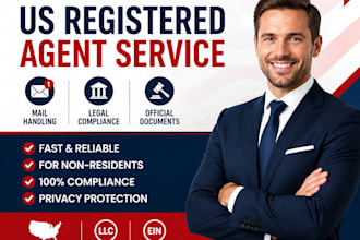 register us llc for non resident with ein, register agent and address