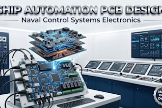 create ship automation pcb design and naval control system electronics