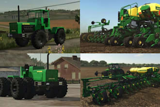 create custom farming simulator maps and tractor for farming