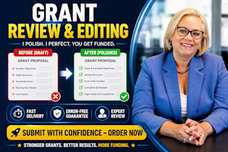 review edit and finalize your grant applications for successful submission