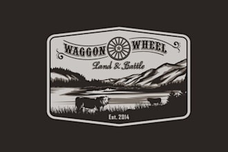 design animal cattle ranch brand logo