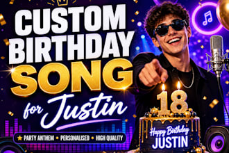create a personalized ai song for birthday, wedding, love or business